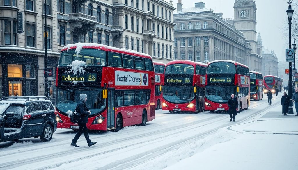 Trasporti Londra neve Trasporti Londra neve
