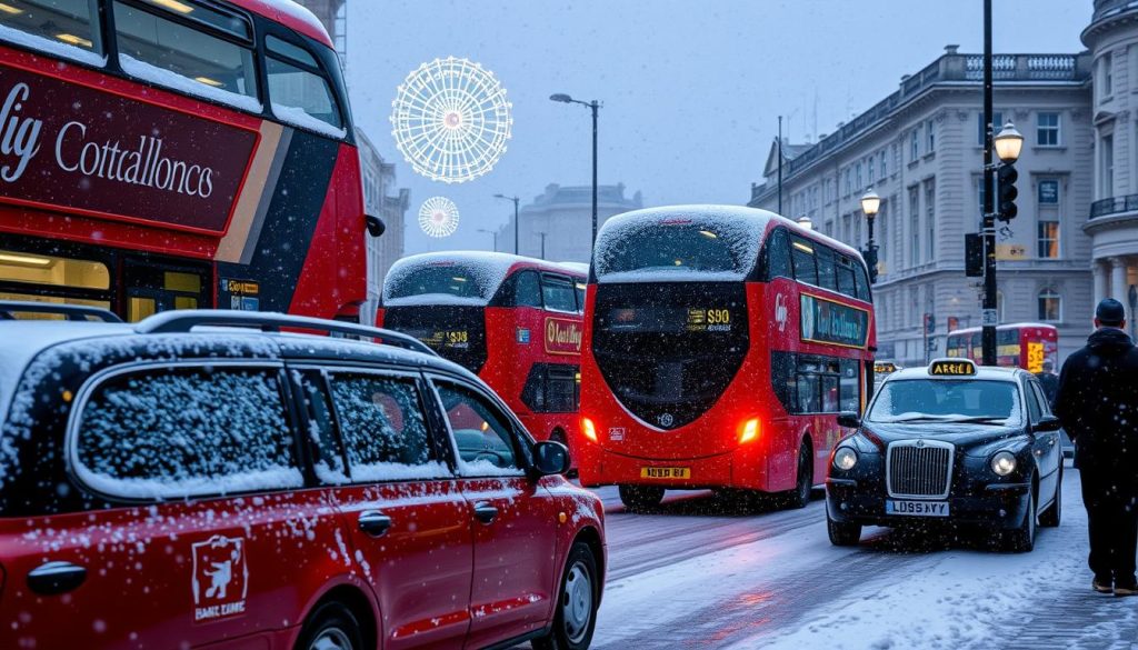 trasporti pubblici Londra neve trasporti pubblici Londra neve