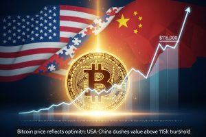 Bitcoin, il prezzo riflette l’ottimismo: l’accordo USA-Cina spinge il valore oltre la soglia dei 115 mila.