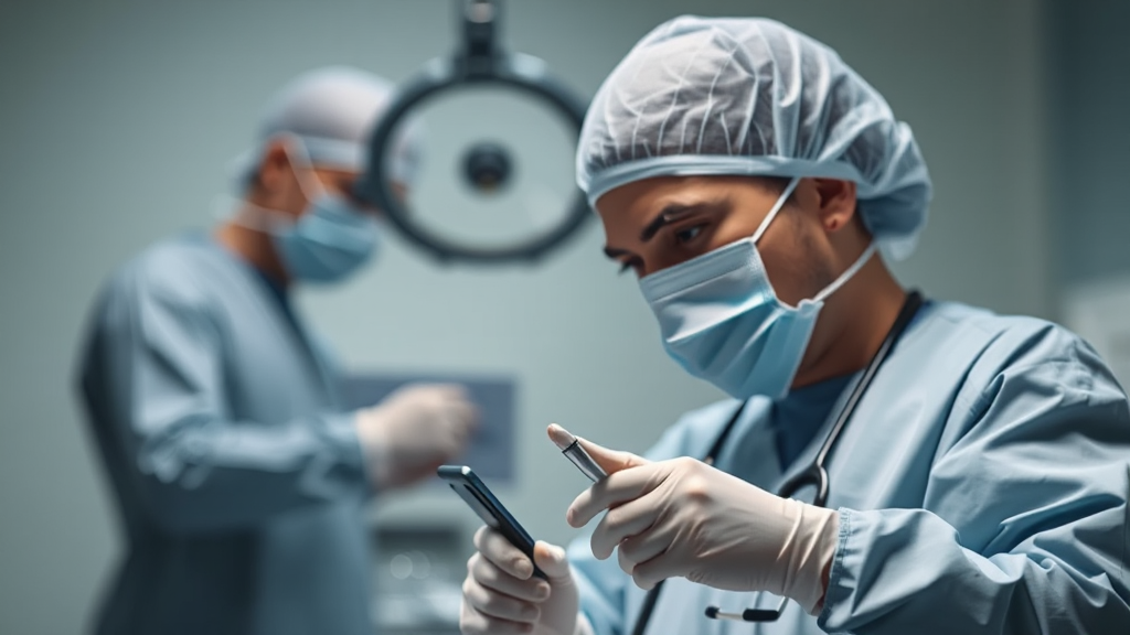 Equipe medica che pianifica interventi chirurgici programmati analizzando dati clinici complessi.